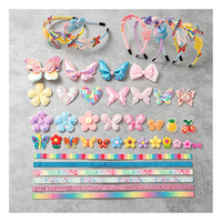 Kit de Décoration pour Cheveux de Filles DIY : Autocollants Sirène et Licorne, Strass, Rubans – Pack Créatif pour Anniversaire et Fournitures de Jouets