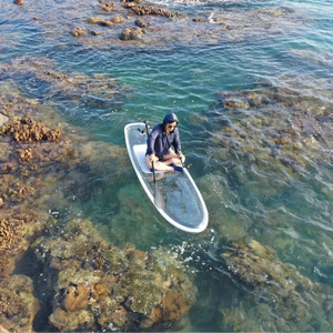 Tabla <span class=keywords><strong>de</strong></span> <span class=keywords><strong>Paddle</strong></span> Surf Transparente para Pesca, Material <span class=keywords><strong>de</strong></span> PC, Cristal Transparente, para Aguas Oceánicas, <span class=keywords><strong>Remo</strong></span> <span class=keywords><strong>de</strong></span> Pie - Product Image 2