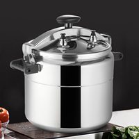 Autocuiseur en alliage d'aluminium Presse antidéflagrante Casserole à soupe Compatible avec le gaz Ustensiles de cuisine sous pression pour la maison