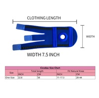 Manchon de soutien du genou réglable en néoprène stabilisateur genouillère rotule soutien ouvert genouillères avec coussinets de gel rotule à ressort