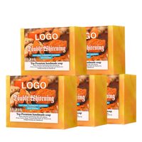 Savon Naturel OEM&ODM Fait Main, Savon Blanchissant, Savon de Beauté Blanc, Savon au Curcuma et à l'Acide Kojique, Savon Blanchissant pour le Corps