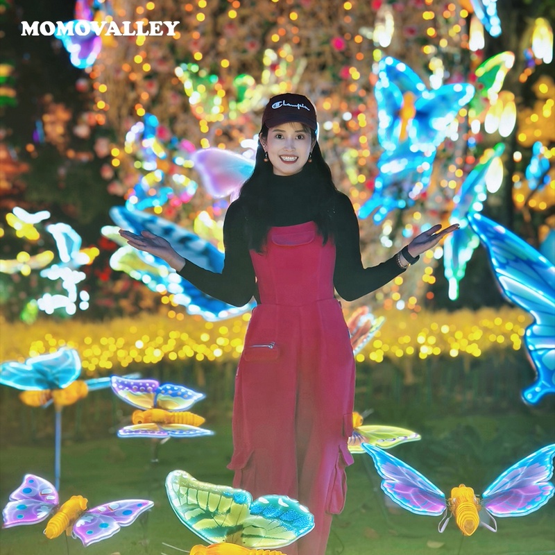 Moving wings Led Light Purple butterfly