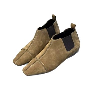 Botines Planos Cómodos de Ante con Punta Cuadrada Estilo Vintage 2026 para Mujer, Ideales para Uso Diario y Combinables con Todo - Product Image 5