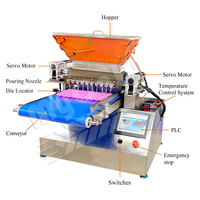 Mijn Zachte Snoep Vorm Productieapparatuur Chocolade Deponeren Fruit Gummy Mal Jelly Candy Maken Machine