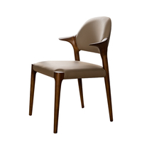 Fauteuil en bois massif de style italien moderne et simple, fauteuil design pour bureau à domicile