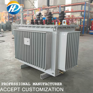 Transformateur haute tension triphasé immergé dans l'huile 100 KVA 125 KVA 160 KVA 400V/450V 20 Kv/22 Kv Refroidissement ONAN 100% aluminium - Product Image 5