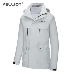 Chaqueta de pesca personalizada para hombre, forro polar interior, impermeable, 3 en 1, de alta calidad, de invierno, 100% poliéster