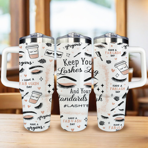 แก้วน้ำลายศิลปะขนตา 30 ออนซ์ แบบกำหนดเอง, ดีไซน์คำคมเกี่ยวกับการ<span class=keywords><strong>แต่งหน้า</strong></span>ขนตา, พร้อมหูจับและหลอด, สินค้าขายดี, สต็อกในสหรัฐอเมริกาและจัดส่งฟรี - Product Image 1