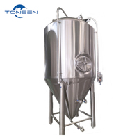 Cuve de Fermentation Artisanale 3000L en Acier Inoxydable avec Enveloppe de Refroidissement à Cavités
