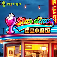 Enseigne néon LED multicolore personnalisée XDsign, contrôle Bluetooth, pour festival de la bière, bar, entreprise automobile