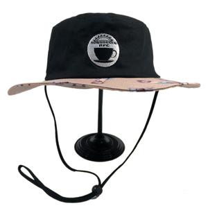 OEM Adultos Algodón Cubo Sombreros Cuerda Personalizada Impreso Patrón Pescadores Gorras Cuerda Ajustable Boonie para Hombres Trabajo al Aire Libre - Product Image 2