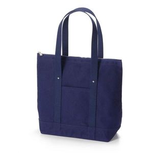 Sac fourre-tout pour femme à longue poignée, grande capacité, fermeture éclair, en tissu durable, avec double fond renforcé - Product Image 1