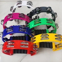 OEM Selling Single Row Tambourine Hand Bell Percussion Instruments From China for KTV Parties and Live Performance