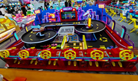 Machine de jeu de course de vitesse pour 6 joueurs, équipement d'arcade à monnayeur pour voitures de course, pour centres commerciaux et parcs d'attractions intérieurs