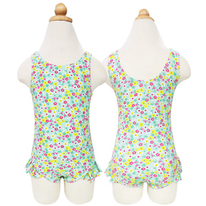 Traje <span class=keywords><strong>de</strong></span> Baño <span class=keywords><strong>de</strong></span> <span class=keywords><strong>Verano</strong></span> para Niñas con Estampado Floral Personalizado, Diseño Triangular <span class=keywords><strong>de</strong></span> Secado Rápido con Patrón <span class=keywords><strong>de</strong></span> Rayas, Traje <span class=keywords><strong>de</strong></span> Baño <span class=keywords><strong>de</strong></span> Una Pieza para Niños - Product Image 2