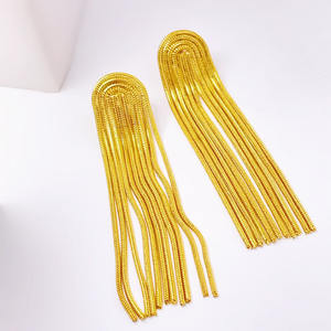 Wholesale <b>Fine</b> High Quality Women Gold Plated Stainless Steel Jewelry Set for Women Stainless Steel Design <b>Earrings</b> - Product Image 2