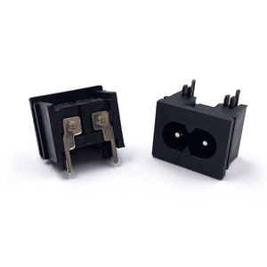 JEC IEC JR-201SF C8 Entrada de enchufe de alimentación de CA c8 enchufe de alimentación de CA conector de salida - Product Image 3