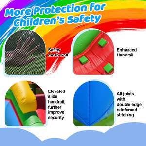 <span class=keywords><strong>Château</strong></span> gonflable pour enfants, installation facile, <span class=keywords><strong>château</strong></span> gonflable extérieur pour les fêtes, les vacances et les jeux en plein air, qualité commerciale - Product Image 6