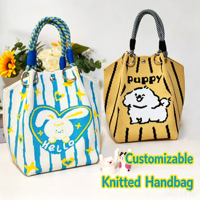 Sac à main pied-de-poule avec poignée torsadée et connecteurs en métal en forme de O pour femme, idéal pour l'été, le quotidien, le shopping, les pique-niques et les sorties.