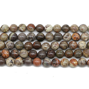 Cuentas Sueltas de Ágata Natural, Piedra Verde Redonda, Origen Yiwu, Pulidas para Hacer Pulseras, Venta al por Mayor, 10 mm - Product Image 5