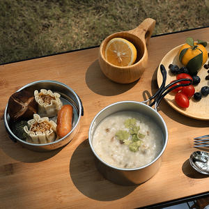 Ensemble de cuisine de camping Hike Mount Outdoor, 304 acier inoxydable, 10 pièces, portable, léger, capacité 3-4L - Product Image 3