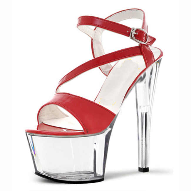 large size heels for transvestites 17cm pole dance exotic shoes women's large sandals