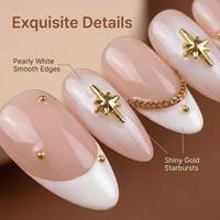 Colle en gros de haute qualité pour faux ongles en acrylique style français à presser, pour usage sur les doigts, formes variées, longueurs multiples, personnalisable
