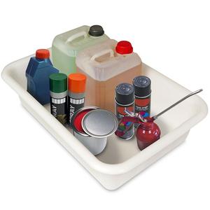 ถาดพลาสติกพร้อมการหมุนเวียน U-RIM ความจุ25ลิตร lxwxh 610X40X150มม. แผ่นพลาสติกสีขาวครัว - Product Image 5