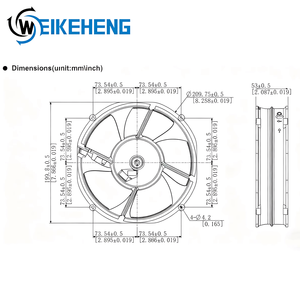 พัดลมระบายความร้อน 24V DC รุ่น 2214F/2TDHHO 20053 ผลิตในเยอรมนี สำหรับระบบปรับอากาศพลังงานแสงอาทิตย์ ใช้ลูกปืน วัสดุพลาสติก แบบแกนหมุน - Product Image 3
