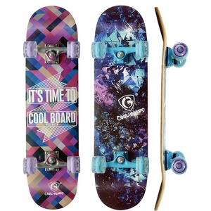 JIESEN ST-032 Skateboard de rue personnalisé double rocker, placage en bois d'érable, <span class=keywords><strong>film</strong></span> de transfert thermique, 4 roues en PU couleur claire, ABEC-9 Chrome - Product Image 4