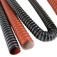 Tuyau de conduit d'air chaud en fibre de verre de silicone hautement flexible, style de conception industrielle, pour systèmes de CVC, ventilation LKESS LKE00426 4M