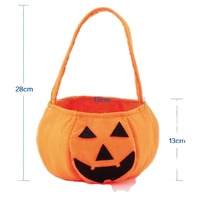 Jouets promotionnels de vacances Halloween en peluche doux panier mignon citrouille sacs de bonbons fournitures de fête