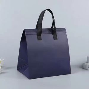 Promotional Reusable Non Woven Insulated Cooler Bag Custom Waterproof <b>Foldable</b> Thermal Takeaway Bag Bulk - Product Image 4