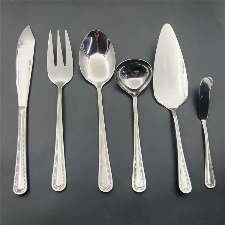 Sendok Stainless Steel Besar Penjualan Online Set Sendok Garpu Stainless Steel Sendok dan Garpu Set Kue Melayani Pisau Mentega Sendok