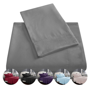 Hotel bedarf Fabrik Direkt verkauf Günstige Faden zahl Bettwäsche-Set Mikrofaser-Bettwäsche-Set mit Kissen bezügen - Product Image 1