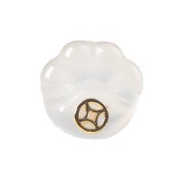 Pendentif Patte de Chat en Agate Blanche Gelée de Litchi Naturelle, Sac Porte-Bonheur, Accessoires de Bijoux Faits Main DIY, Petites Perles, Style Ethnique