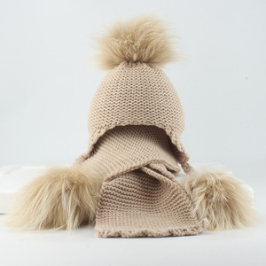Gorro <span class=keywords><strong>de</strong></span> Invierno <span class=keywords><strong>para</strong></span> <span class=keywords><strong>Niños</strong></span> con Pompón <span class=keywords><strong>de</strong></span> Piel <span class=keywords><strong>de</strong></span> Mapache Auténtica, <span class=keywords><strong>Gorros</strong></span> <span class=keywords><strong>de</strong></span> <span class=keywords><strong>Lana</strong></span> Tejidos con Orejeras <span class=keywords><strong>para</strong></span> Niñas, Gorro y Bufanda <span class=keywords><strong>de</strong></span> <span class=keywords><strong>Ganchillo</strong></span> <span class=keywords><strong>para</strong></span> Bebé - Product Image 6