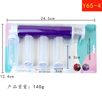 Ensemble de pulvérisateurs pour la décoration de gâteaux, tubes en plastique pour glaçage de gâteaux mousse avec embout fin pour le glaçage, le sucre en poudre et les pépites