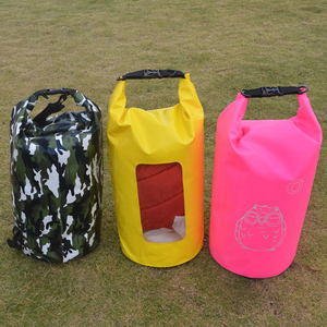 Gold Reach Unisex Fashion 15L Camping &amp; Hiking Round <strong>Ruck</strong> <strong>Sack</strong> Outdoor Waterproof Dry Bag with Shoulder Straps - Product Image 4