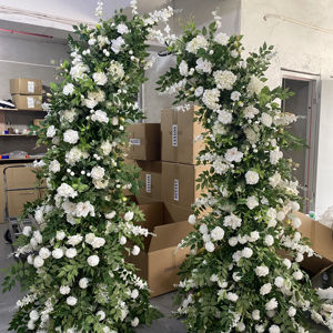 ซุ้มดอกไม้ประดิษฐ์สำหรับตกแต่งซุ้มดอกกุหลาบสีแดงสำหรับงานแต่งงานฉากหลังของ KL-HOA010 - Product Image 2