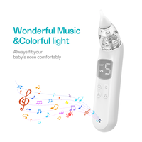 Nettoyeur nasal multifonction pour bébé, 5 modes avec musique et spectacle de lumière LED, silicone écologique, rechargeable, prix de gros pour les revendeurs