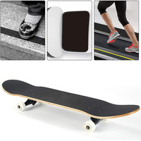 Cinta Adhesiva de Doble Cara Negra Antideslizante de PVC Impermeable y Abrasiva para Patinetas, Pisos y Escaleras, Disponible en Varios Colores
