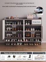 Armoire à chaussures moderne en bois entrée de la maison rangement intérieur réglable haut de gamme étagère à chaussures 2025 nouveau populaire