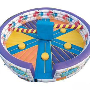 Jeu gonflable commercial en PVC Sweeper Game Meltdown/<span class=keywords><strong>Total</strong></span> Wipeout, défi interactif, 8m de diamètre, écologique, 2-6 joueurs, pour fêtes, DST - Product Image 2