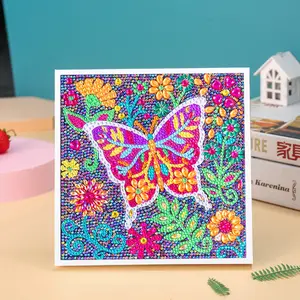 Kit de jouets de bricolage fait main à motif personnalisé kit de peinture diamant de couleur riche en résine 5D décoration de salon