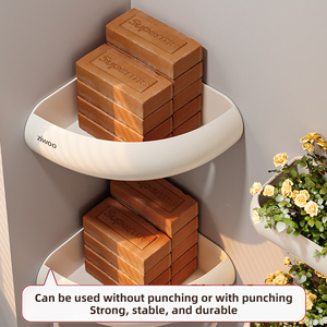 Mensola portaoggetti da bagno, scaffale a parete <span class=keywords><strong>per</strong></span> WC e <span class=keywords><strong>lavabo</strong></span>, nessuna perforazione richiesta - Product Image 4