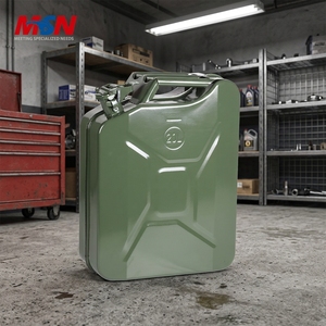Réservoir de carburant portable tout-terrain MSN, marquage personnalisé en relief, <span class=keywords><strong>homologué</strong></span> UN, CE sur demande, acier laminé à froid 0,8 mm, bidon métallique de 20 L - Product Image 1