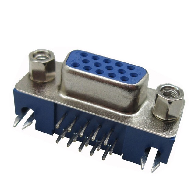 VGA Interface Socket D-SUB Computer Connector 15pin Audio Video Female