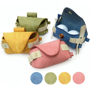 Japanese and Korean style <b>golf</b> small bag, multi-functional <b>golf</b> cleat bag, accessory bag, PU leather <b>golf</b> waist bag. - Product Image 1