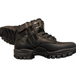 Bottes tactiques en cuir noir DSF50, imperméables, pour toutes les saisons, usage extérieur - Product Image 6